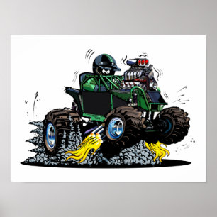 Cartoon buggy poster