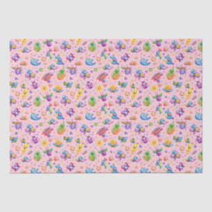 Cartoon Bugs in Pink Fairy Tale Tissue Paper