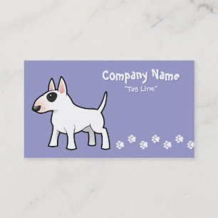 Cartoon Bull Terrier Business Card