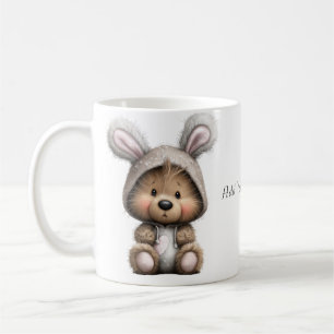 Cartoon Bunny Bear Ceramic Coffee Mug