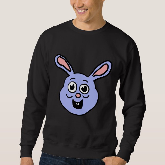 Cartoon Bunny Head Sweatshirt (Front)