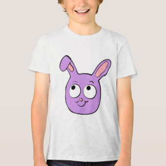 Cartoon Bunny Head Tri-Blend Shirt