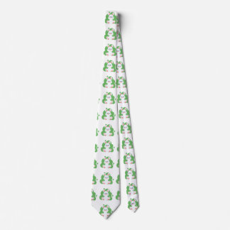 Cartoon bunny splash tie