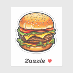 Cartoon burger illustration