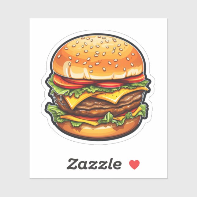 Cartoon burger illustration (Sheet)