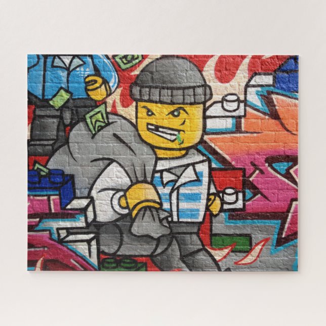 cartoon burglar jigsaw puzzle (Horizontal)