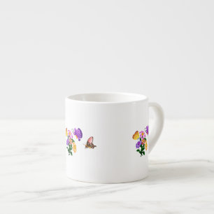 Cartoon Butterflies Espresso Cup