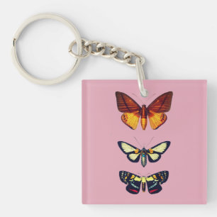 Cartoon Butterflies Key Ring