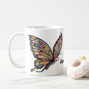 Cartoon Butterfly Coffee Mug