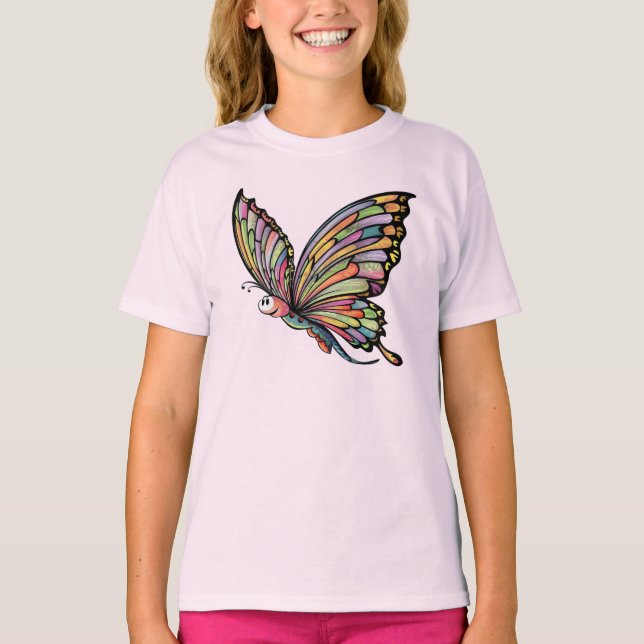 Cartoon Butterfly T-Shirt (Front)