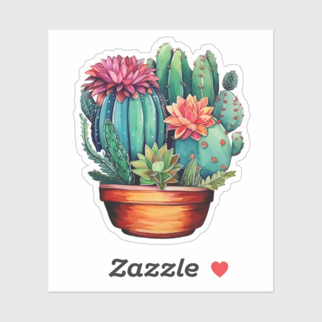 Cartoon cactus illustration (Sheet)