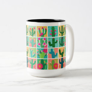 Cartoon Cactus Mugs