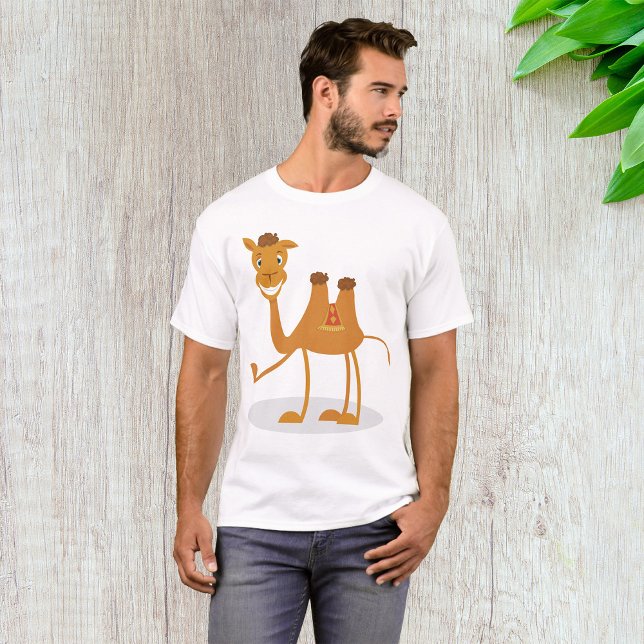 Cartoon Camel Smiling Desert Animal Character T-Shirt (Creator Uploaded)