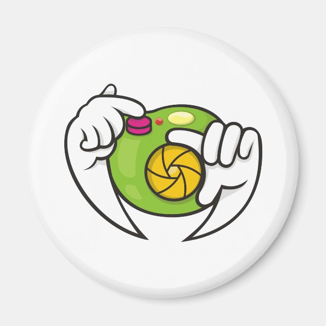 Cartoon Camera Magnet (Front)