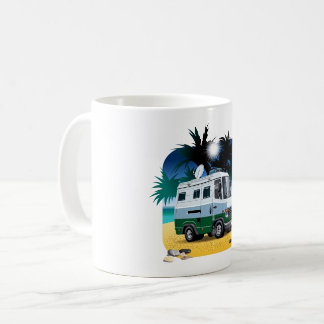 Cartoon Camper Coffee Mug (Front Left)