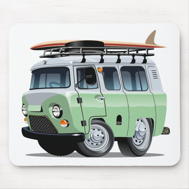 Cartoon Camper Mouse Mat (Front)