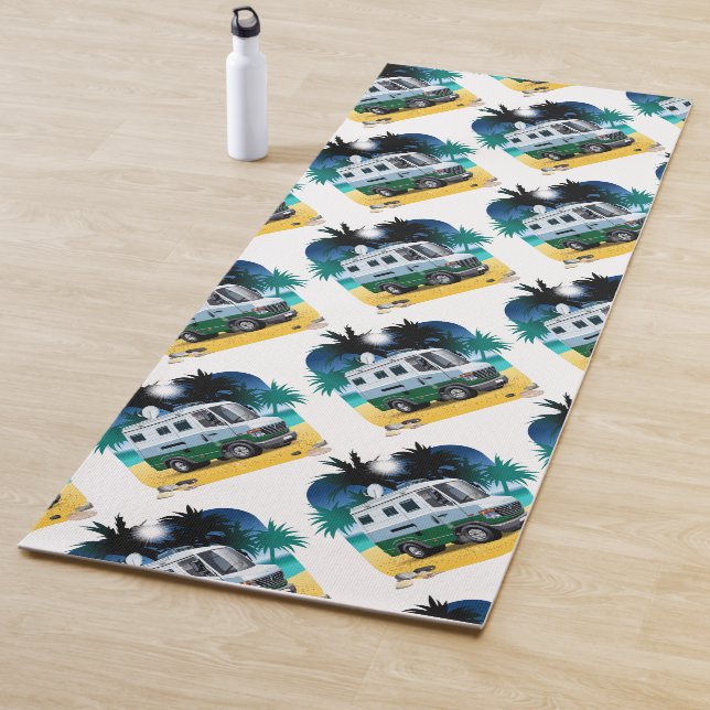 Cartoon Camper Yoga Mat (In Situ)