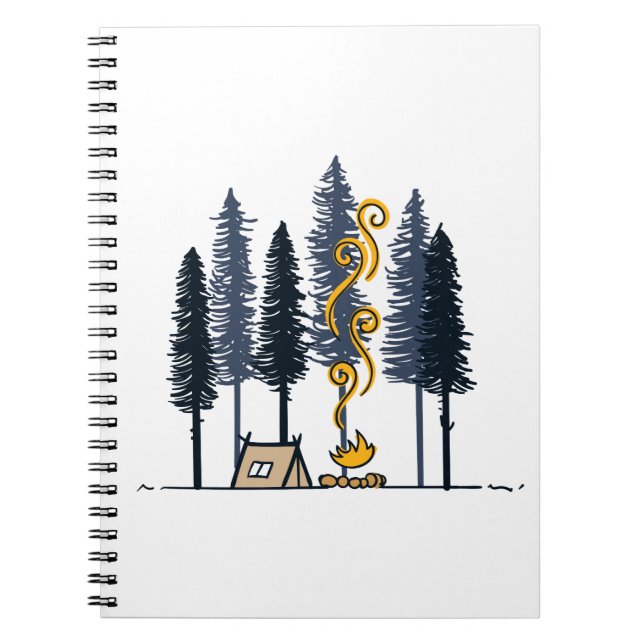 Cartoon Camping Notebook (Front)