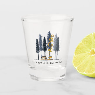 Cartoon Camping Shot Glass