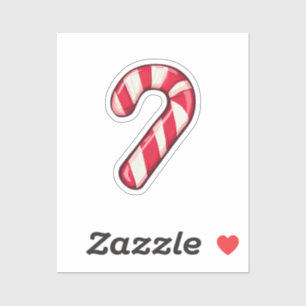 Cartoon candy cane