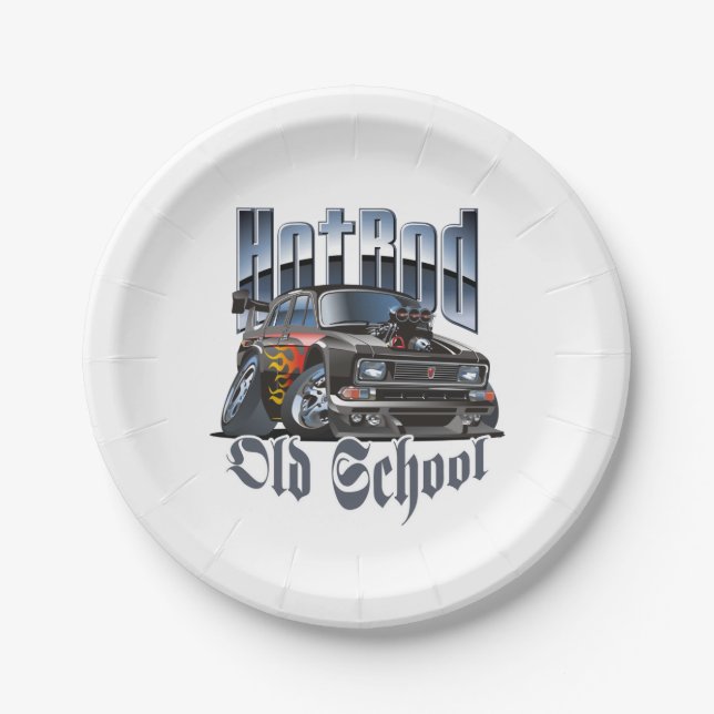 Cartoon car paper plate (Front)