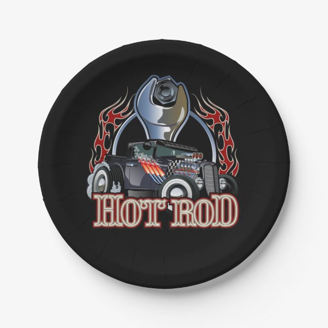 Cartoon car paper plate (Front)