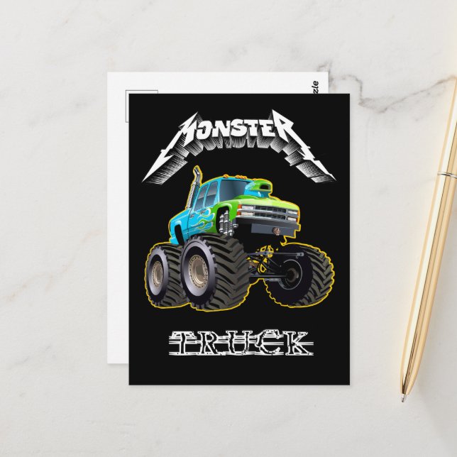 Cartoon car postcard (Front/Back In Situ)