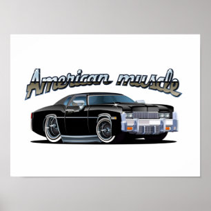 Cartoon car poster