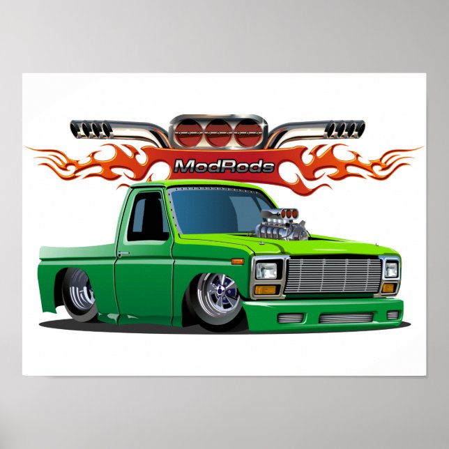 cartoon car poster (Front)