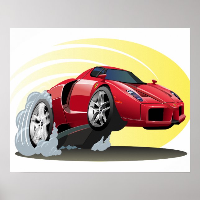 Cartoon car poster (Front)