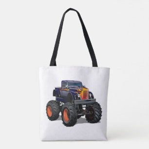 Cartoon car tote bag