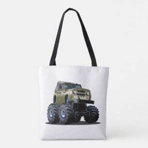 Cartoon car tote bag