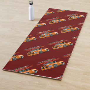 Cartoon car yoga mat