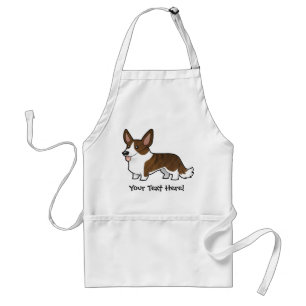 Cartoon Cardigan Welsh Corgi Standard Apron