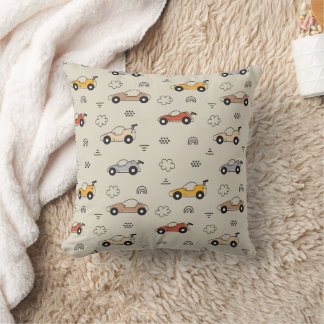 Cartoon Cars Boys Nursery Pattern Cushion