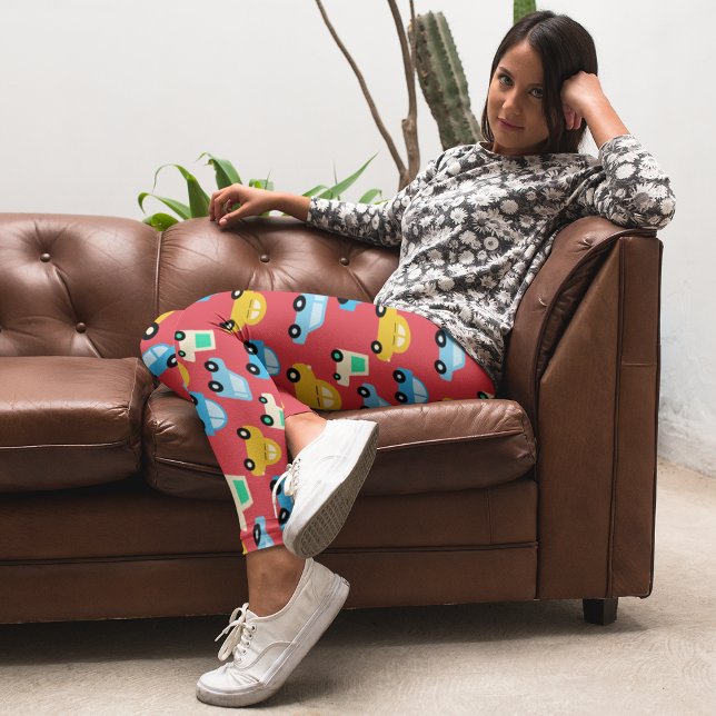 Cartoon Cars Leggings (Creator Uploaded)