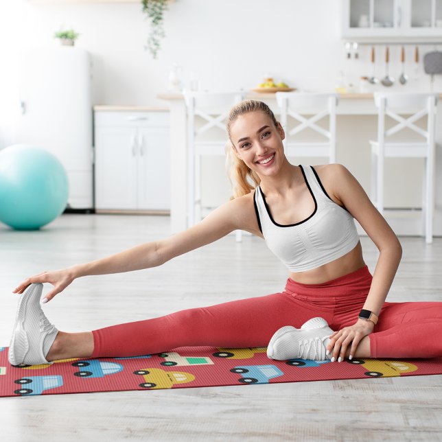 cartoon cars yoga mat (Creator Uploaded)