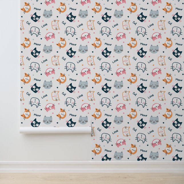 Cartoon Cat Faces Wallpaper (Application)