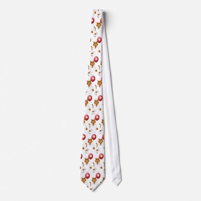 Cartoon Cat Nurse with Balloon Tie (Front)