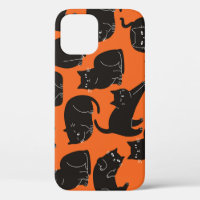 Cartoon Cats Hand Drawn Pattern