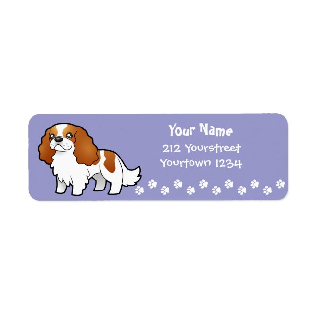 Cartoon Cavalier King Charles Spaniel (Front)
