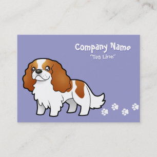 Cartoon Cavalier King Charles Spaniel Business Card