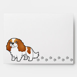Cartoon Cavalier King Charles Spaniel Envelope