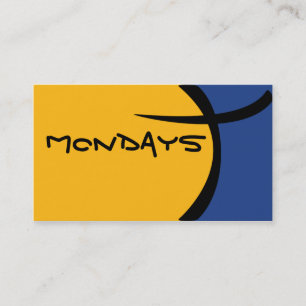 Cartoon Cell - Blue and Yellow Business Card