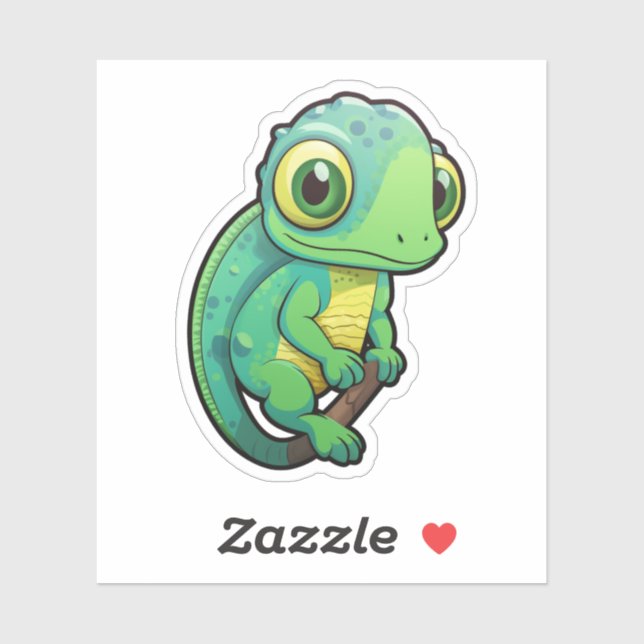 Cartoon chameleon illustration (Sheet)