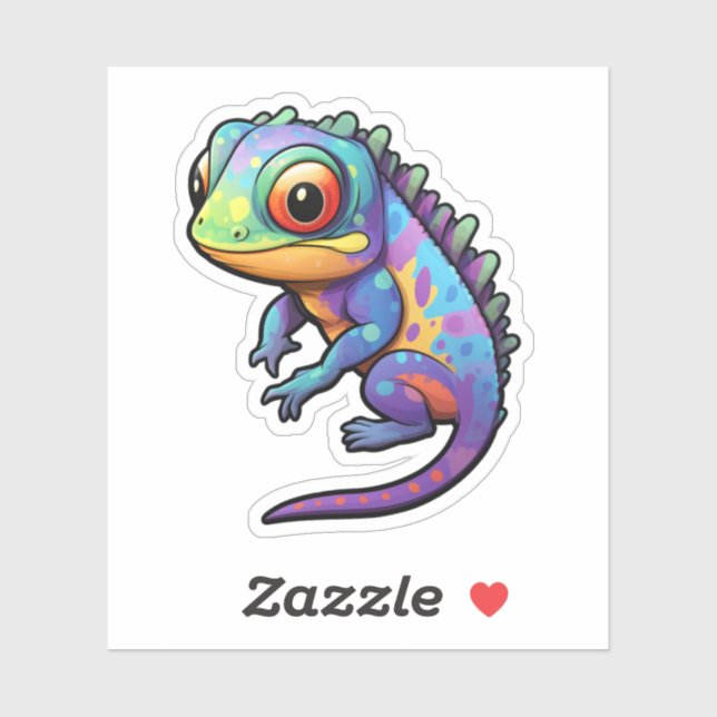 Cartoon chameleon illustration (Sheet)