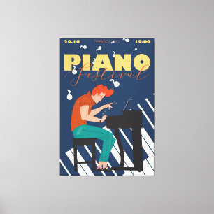 Cartoon character canvas print