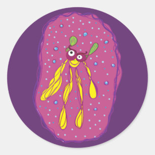 Cartoon Character Cute Bug Sticker