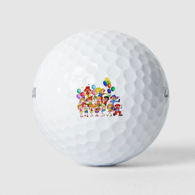 Cartoon character golf balls (Front)