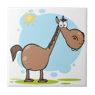Cartoon Character Horse Tile